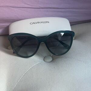 Calvin Klein Women's Teal Sunglasses